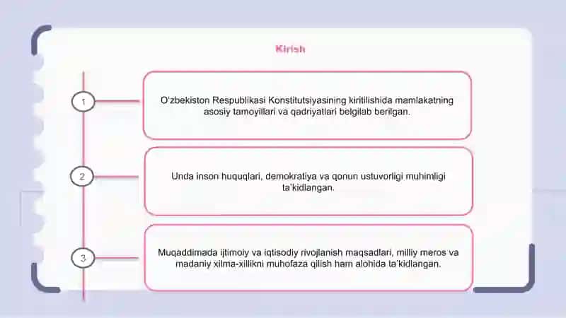 O‘zbekiston Respublikasi yangi konstitutsiyasi 2
