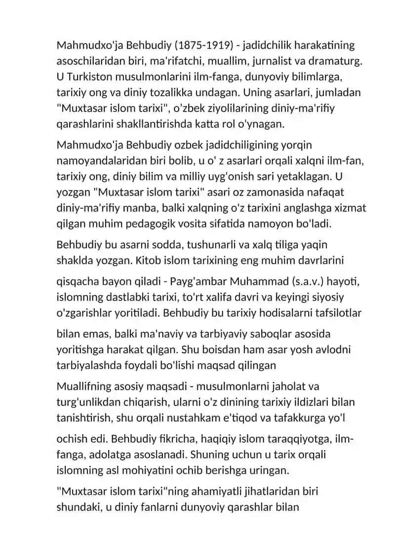Muxtasar islom tarixi 2