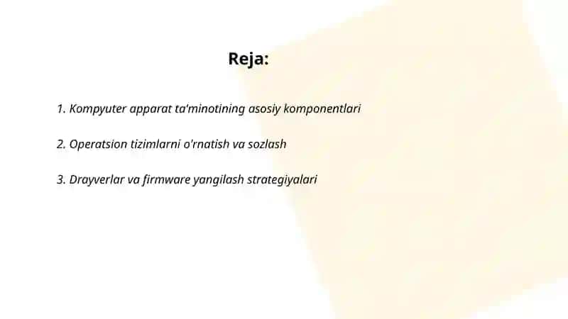 Kompyuter taminotlari 2