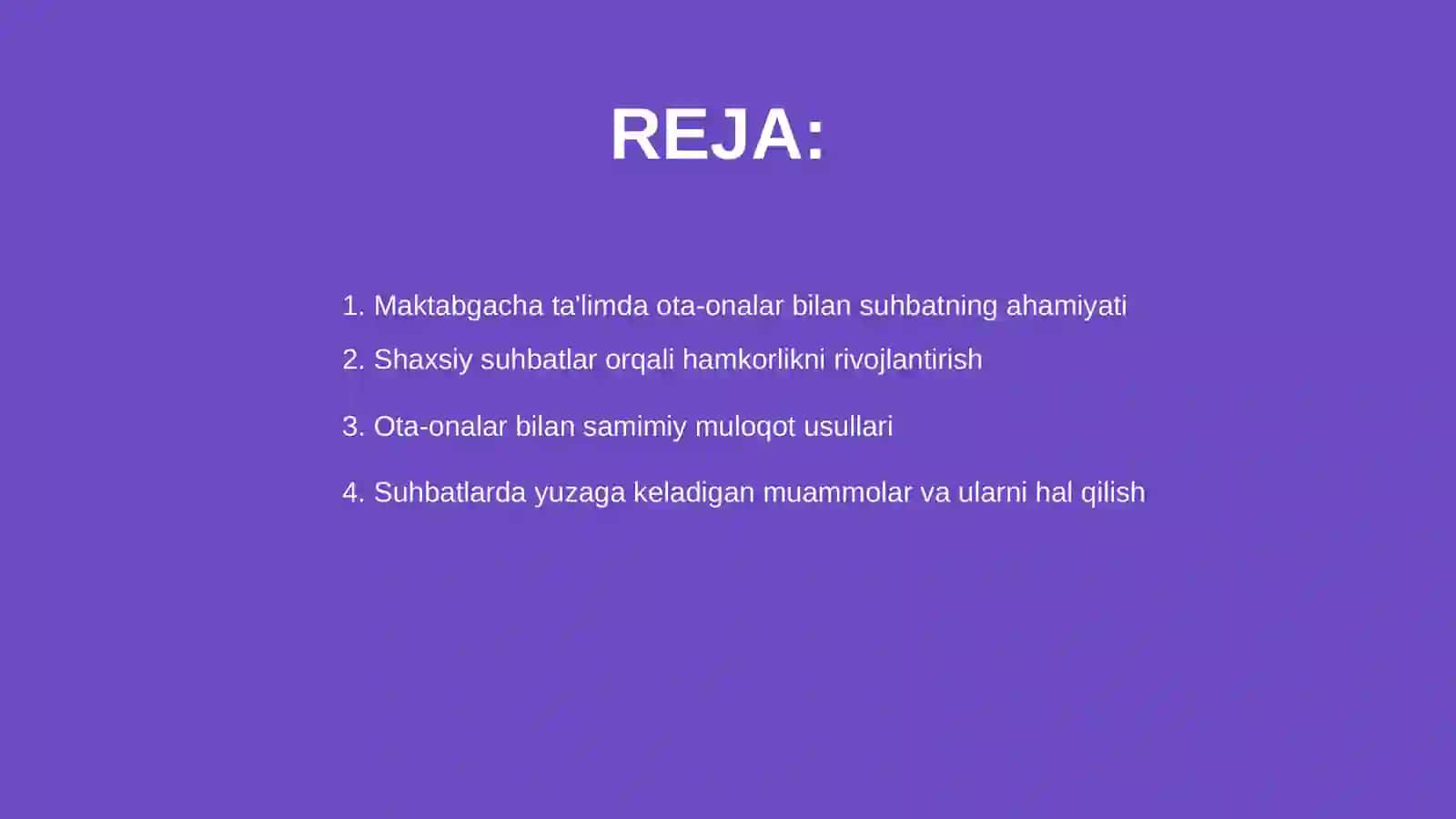 Maktabgacha taʼlimda ota-onalar bilan shaxsiy suhbat 2