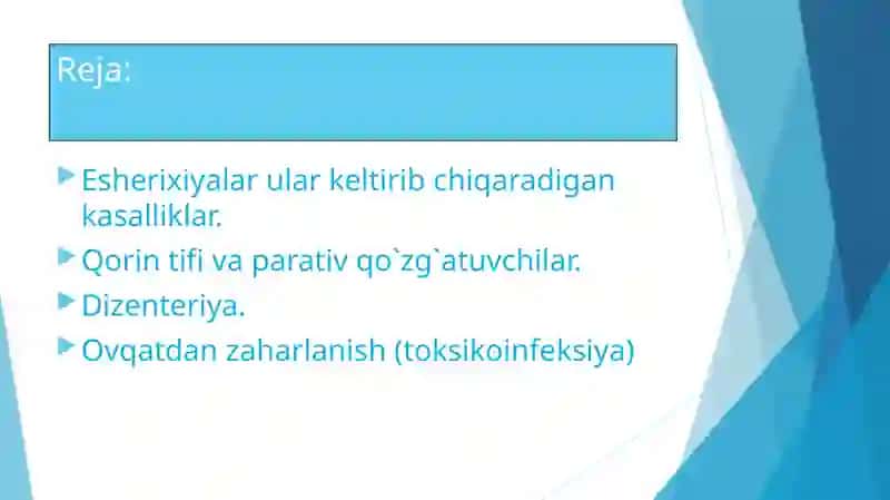 Ichakbakteriyalar oilasi ga kiruvchi qo’zg’atuvchilar haqida tushuncha 2