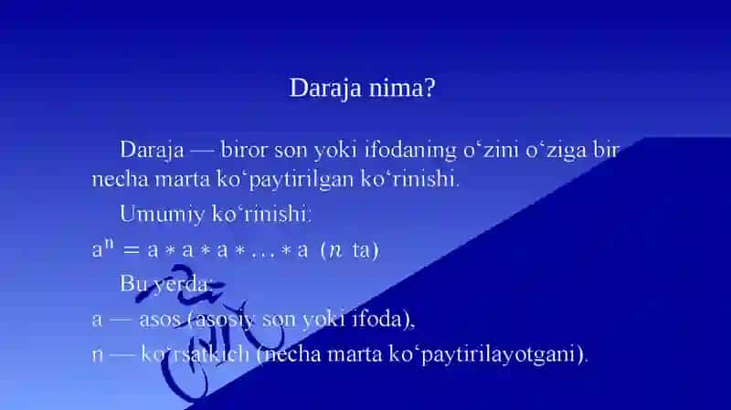 DARAJA QATNASHGAN TENGSIZLIKLAR VA TENGLAMALAR 2