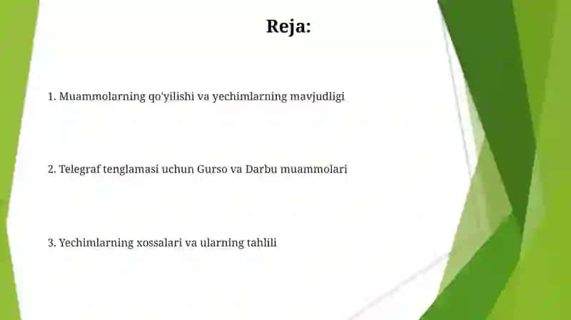 Tor tebranish tenglamasi uchun Gursa va Darbu masalalari 2