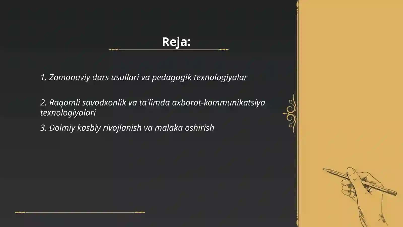 Arslanova Rafoatning Pedogogika kasbiga kirish fanidan Mustaqil ta'lim uchun tayyorlagan mustaqil ish 2