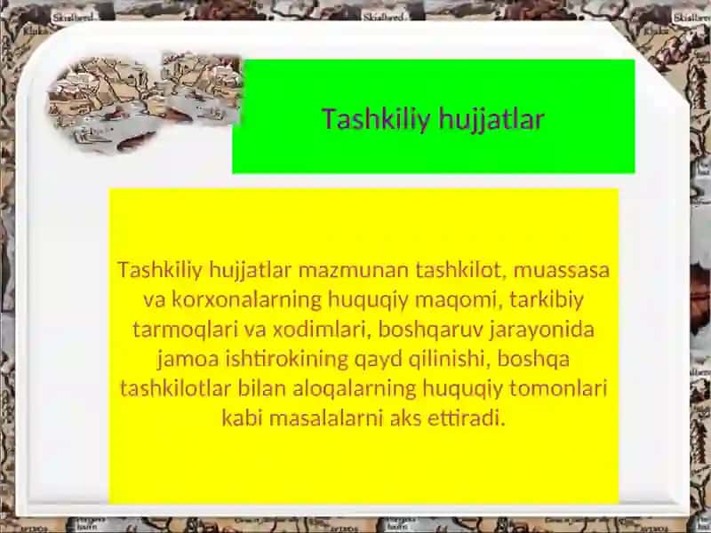 Tashkiliy hujjatlar 2