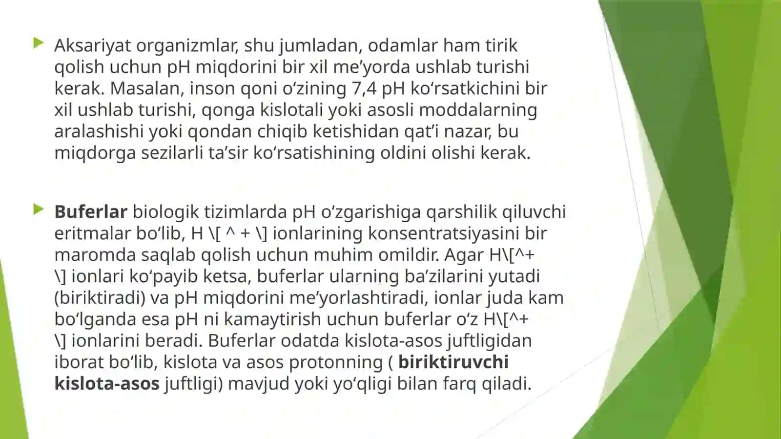 BUFER ERITMALAR VA ULARNING AHAMIYATI 2