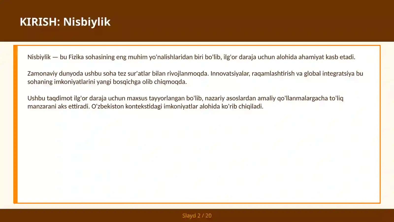 Nisbiylik 2