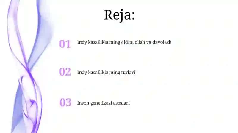 Irsiy kasalliklar 2