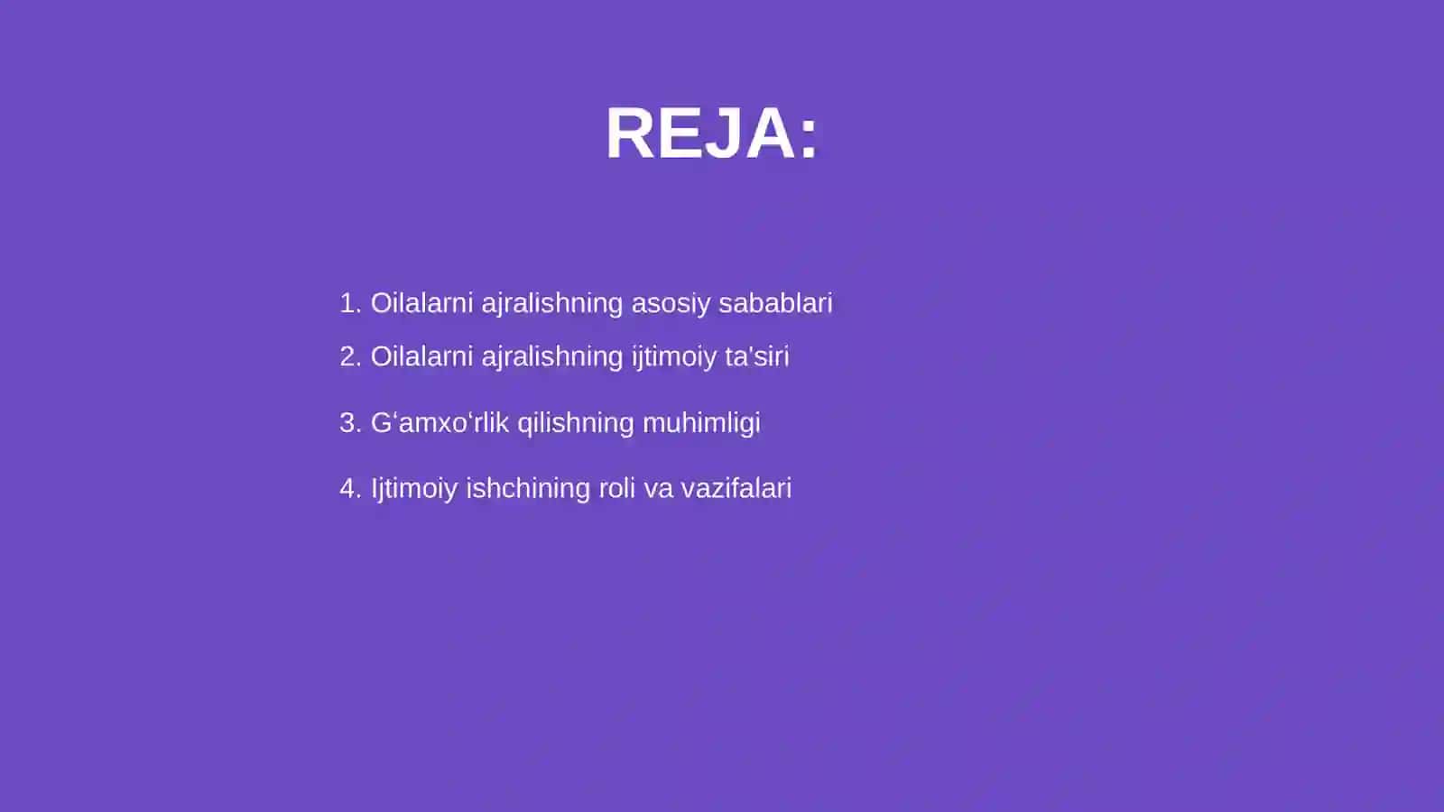 Oilalarni ajralishning asosiy sabablari 2