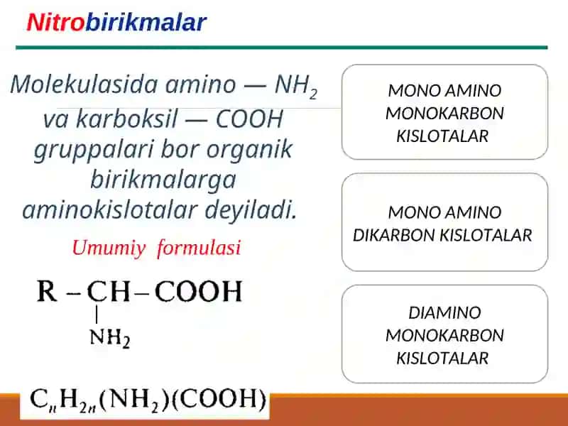AMINO KISLOTALAR 2