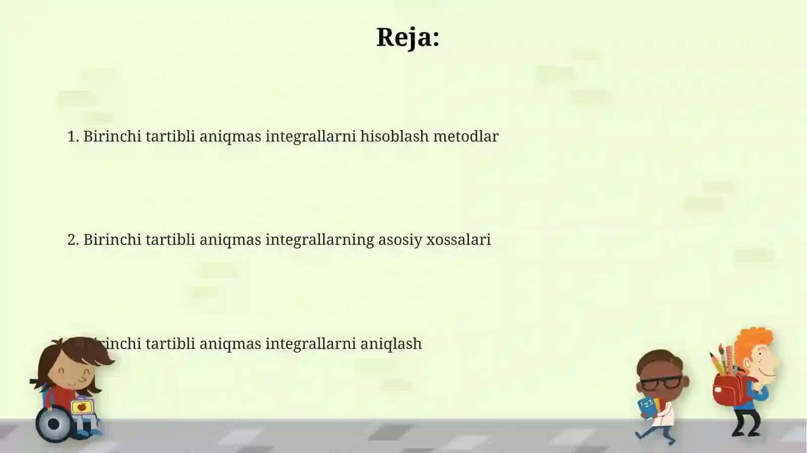 Birinchi tur xosmas integrallar 2