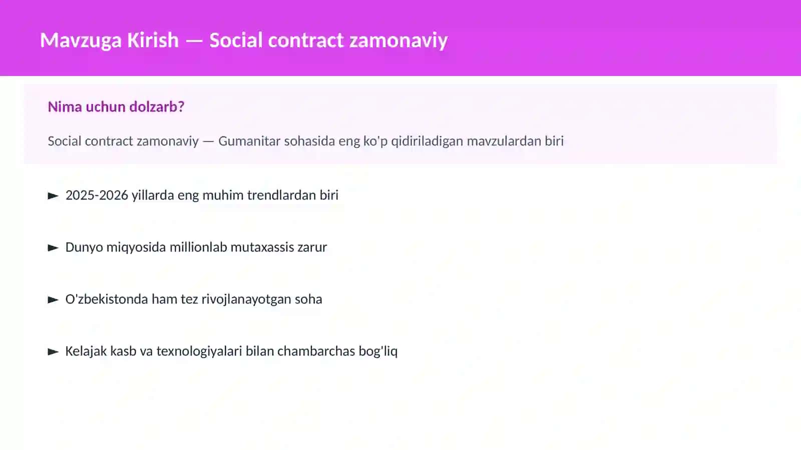 Social contract zamonaviy 2