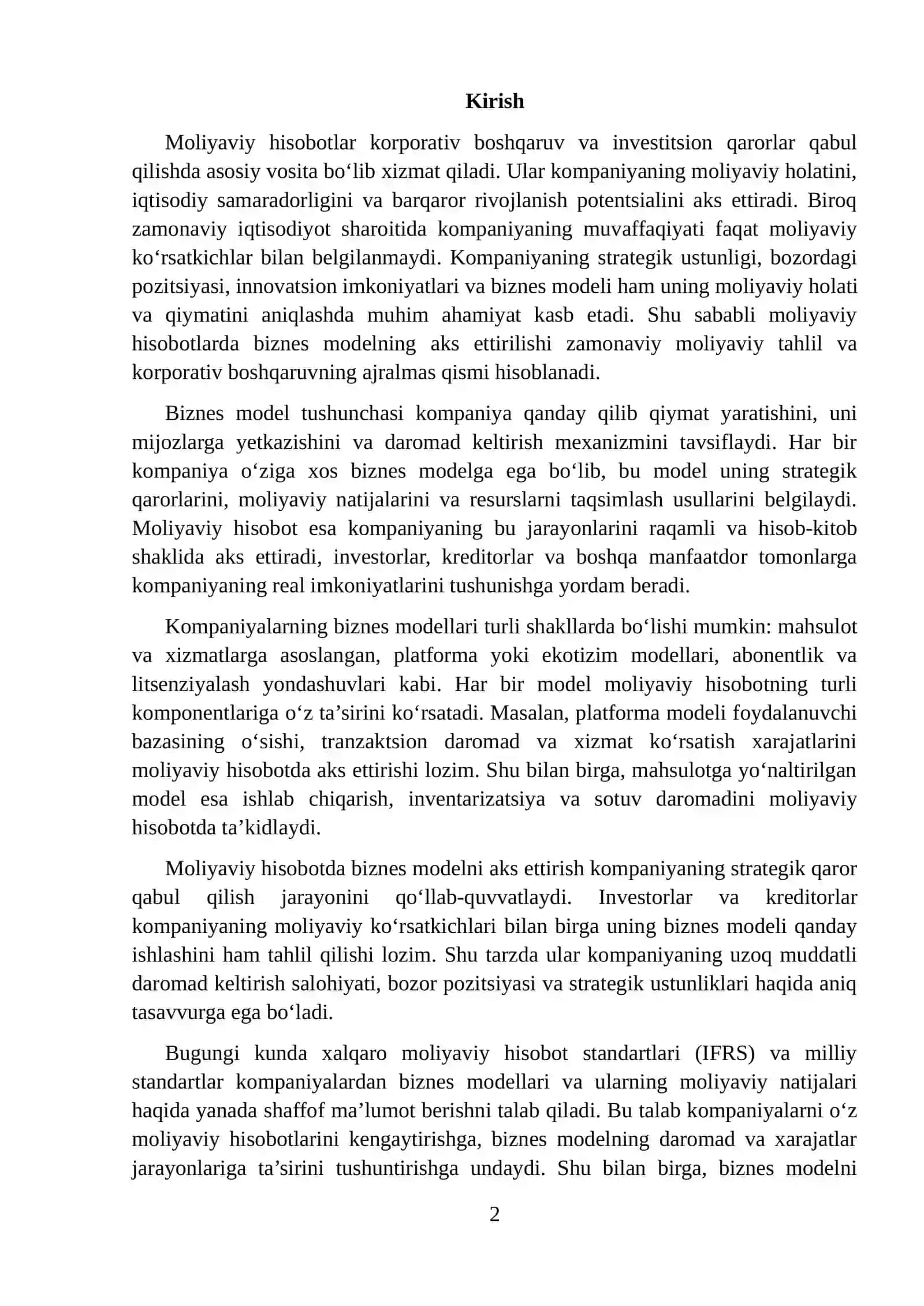 MOLIYAVIY HISOBOTDA BIZNES QIYMATNI BAHOLASH METODLARI 2