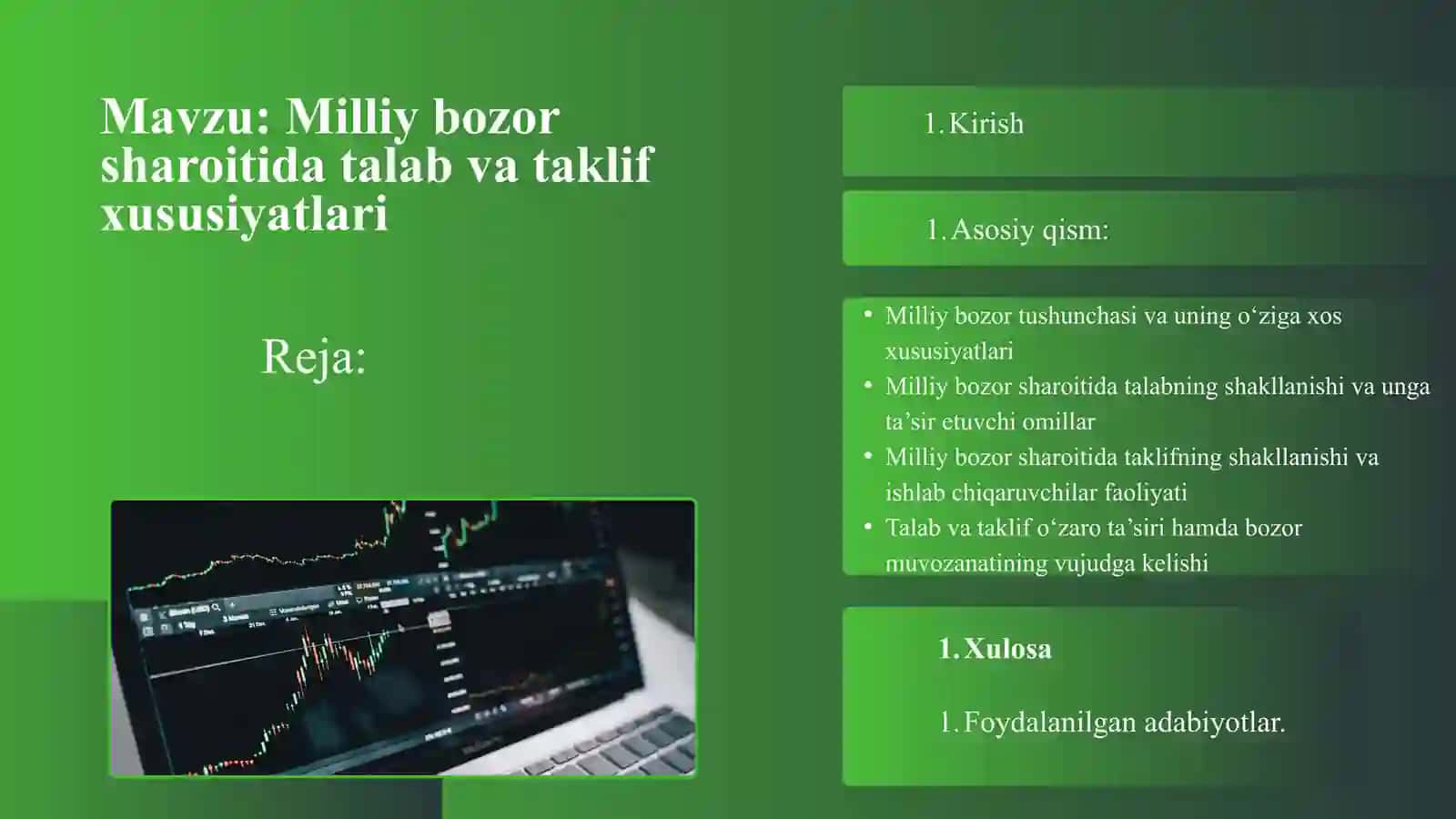 Milliy bozor sharoitida talab va taklif xususiyatlari 2