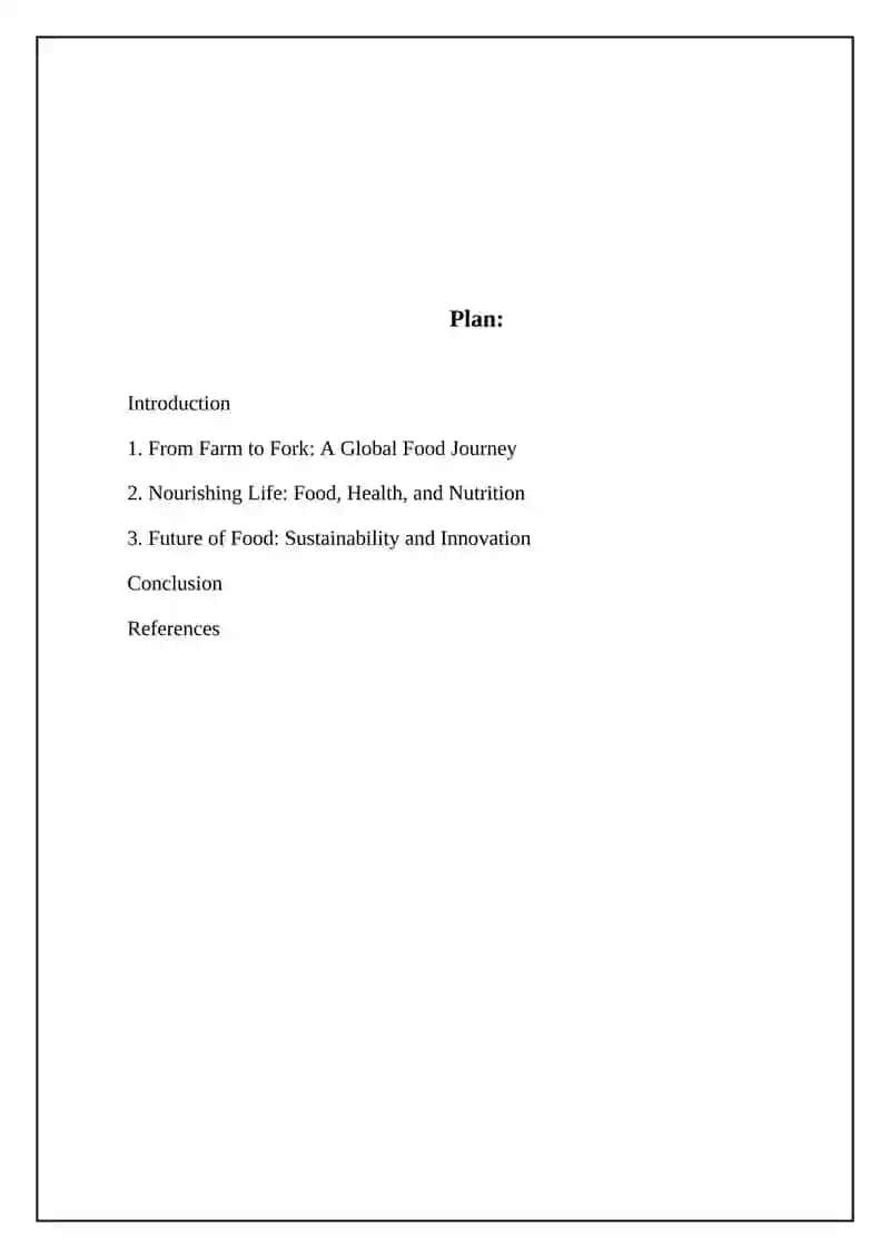 From Farm to Fork: A Global Food Journey 2
