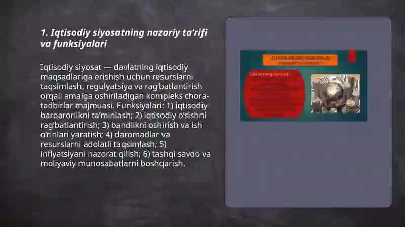 Iqtisodiy siyosatning nazariy asoslari 3