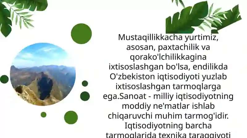 O'zbekiston sanoat geografiyasi 3