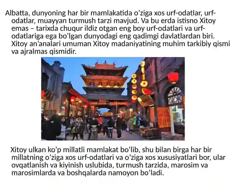 Xitoyning urf-odatlari 3