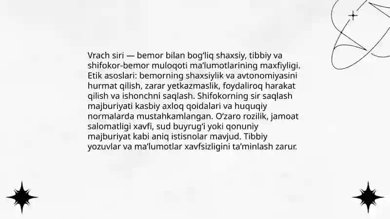 Vrach siri tushunchasi va uning etik asoslari 3