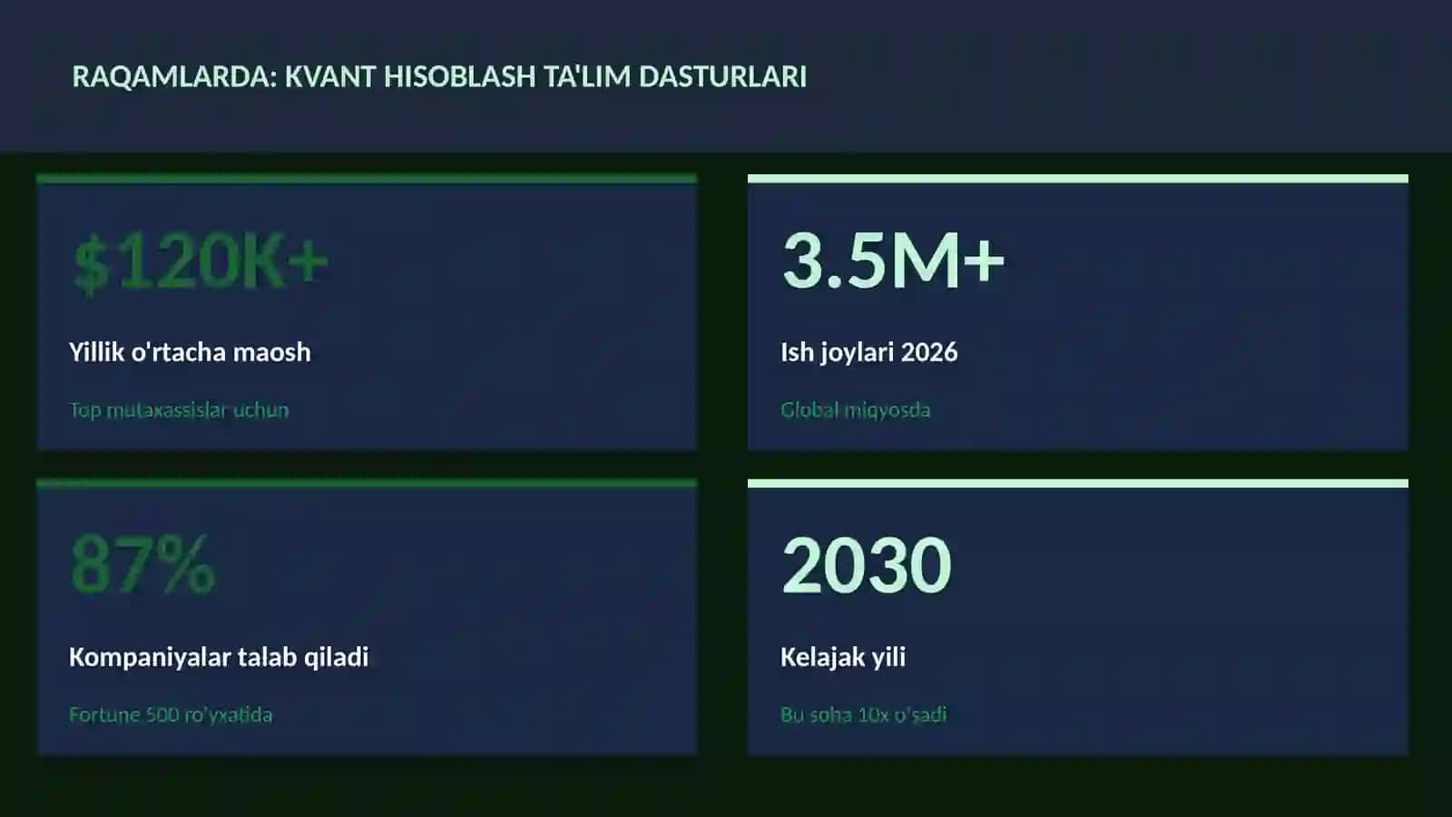 Kvant hisoblash ta'lim dasturlari 3