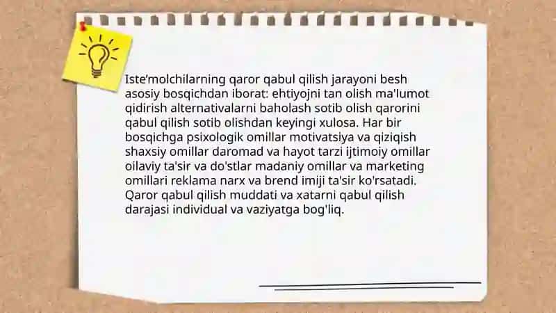 Iste’molchilar xulq atvori 3