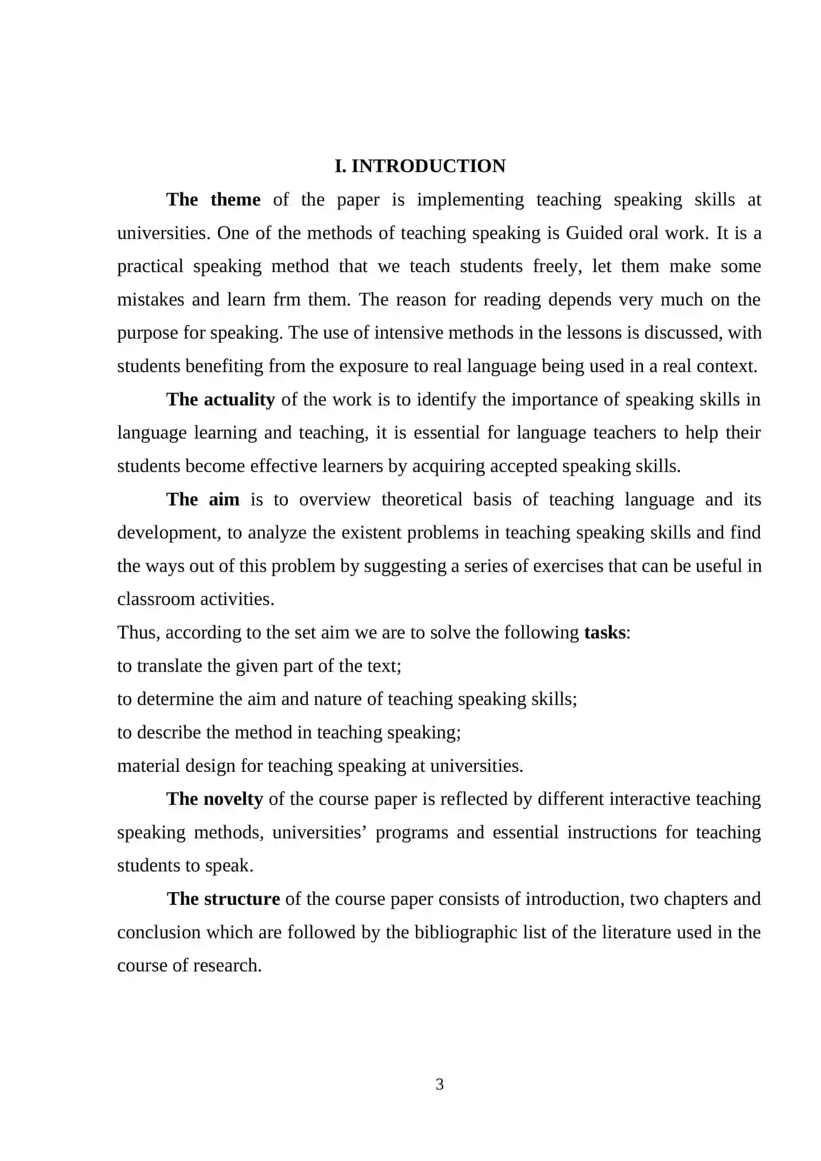 comprehensive course paper on the importance of guided oral work in FLT, providing insights and effe 3