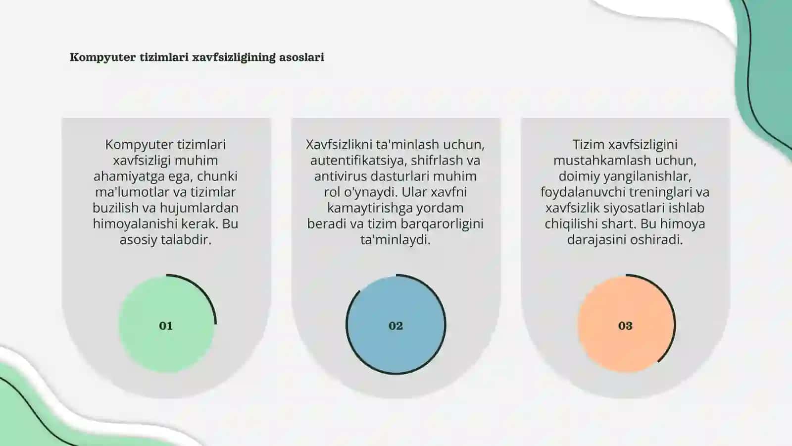 Kompyuter tizimlari xavfsizligi 3