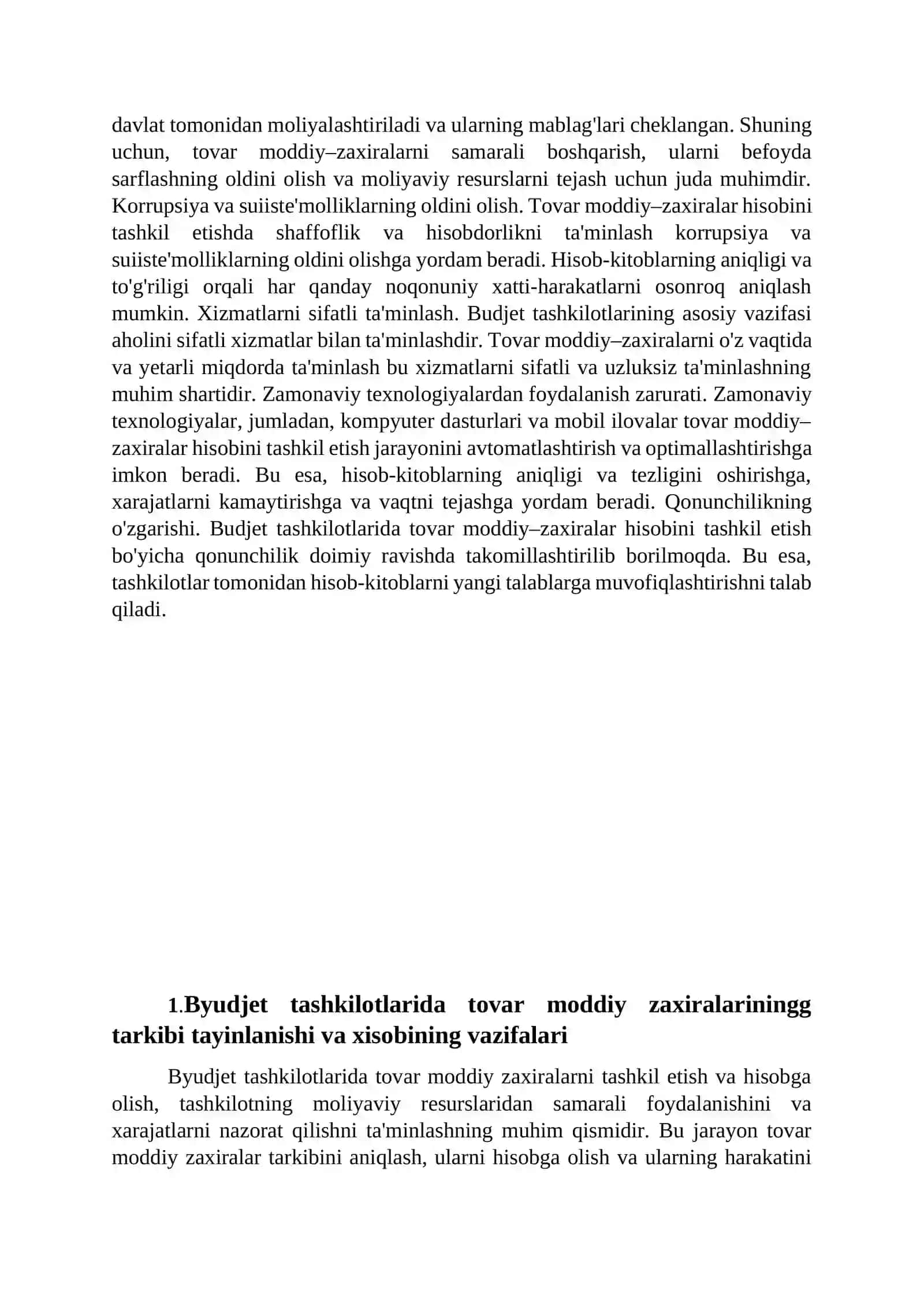 Byudjet tashkilotlarida tovar moddiy zaxiralar xisobi 3