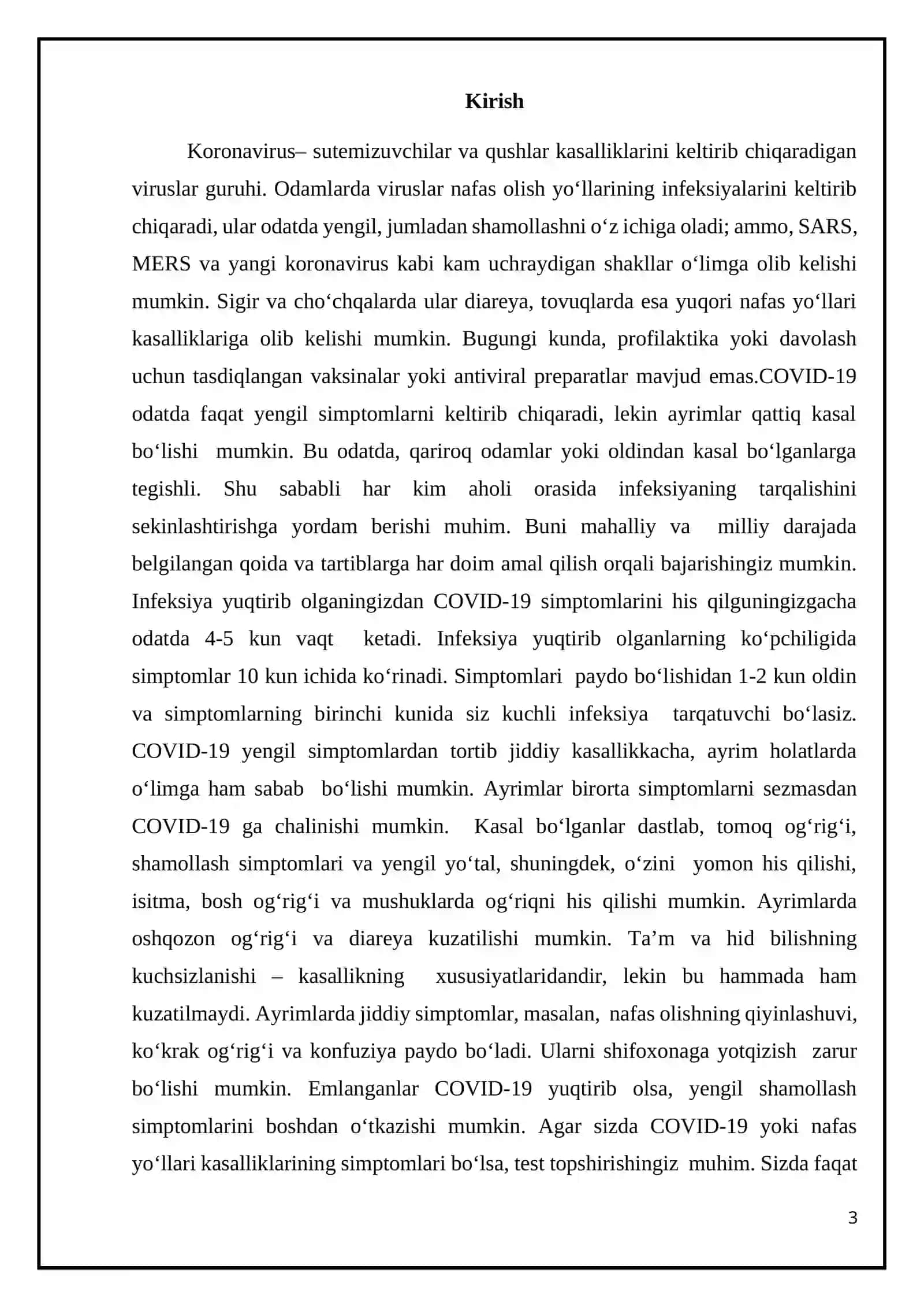 Korona virusni davolash usullari 3