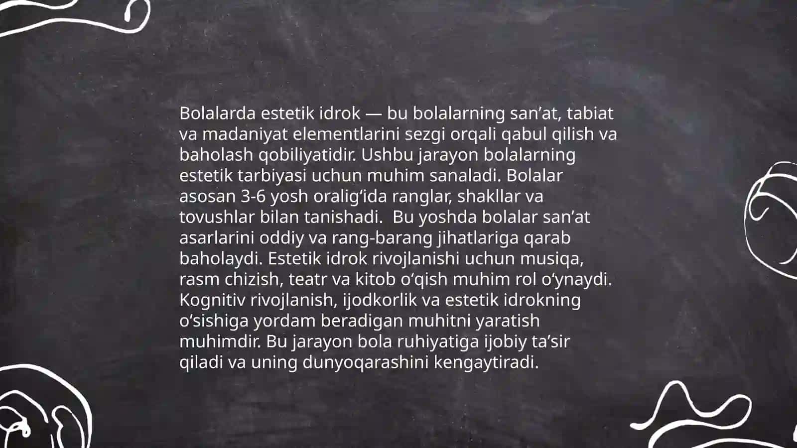 Bolalarda estetik idrok etishni shakllantirishda tasviriy san'atning ahamiyati 3
