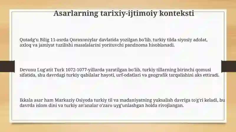 Qutadg'u bilig va Devonu lug‘otit turk asarlari sotsiolingvistik tahlillar 3