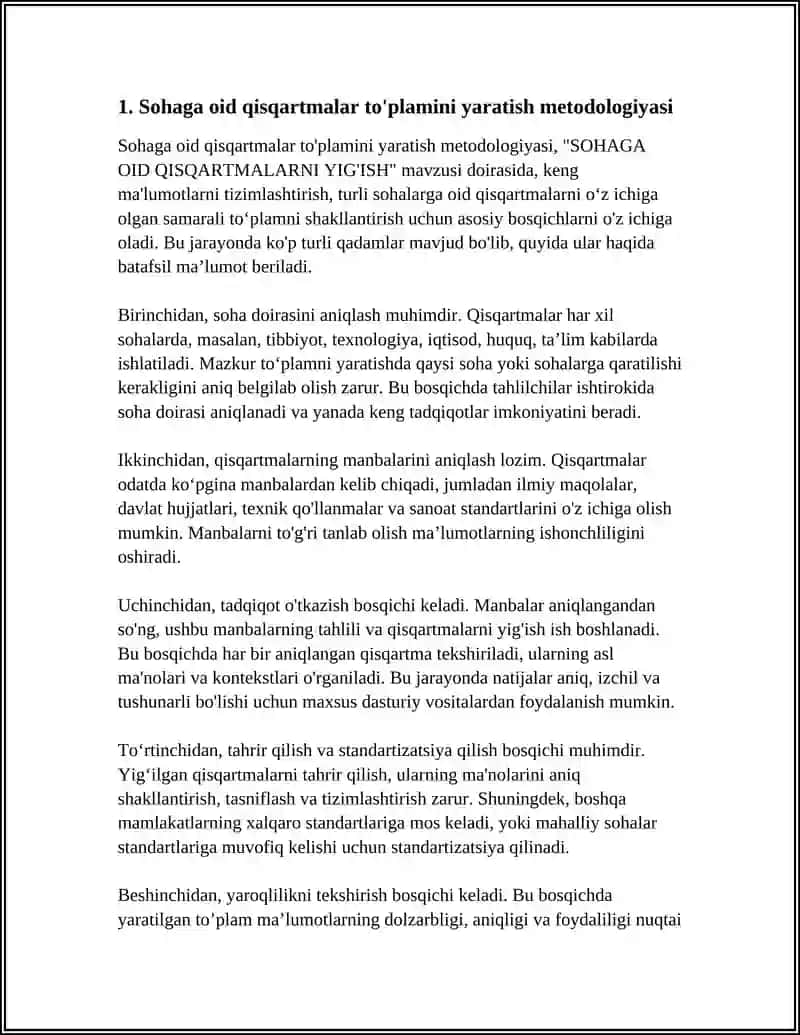 SOHAGA OID QISQARTMALARNI YIG'ISH 3