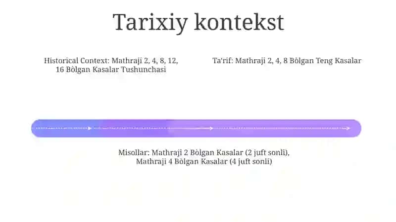 Maxraji 2,4,8 Bòlgan Kasalar Tushunchasi 3