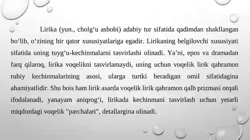 Lirik janr g'azosmatnlar ustida ishlash metodikasi 3