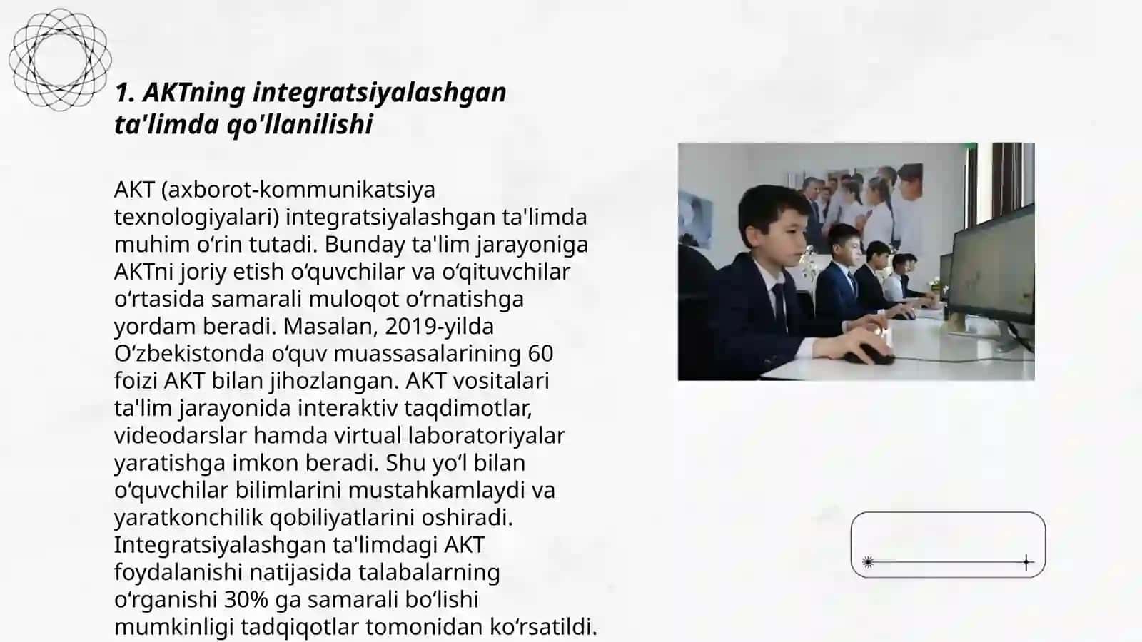 AKTning integratsiyalashgan ta'limda foydalanish 3
