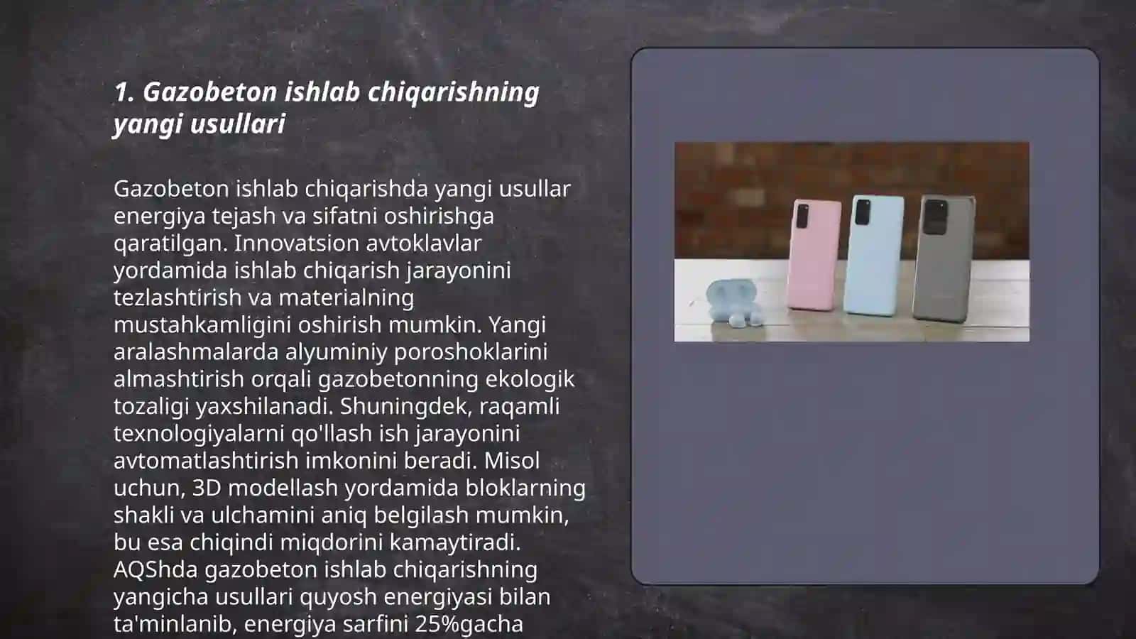 Gazobeton ishlab chiqarishning yangi usullari 3