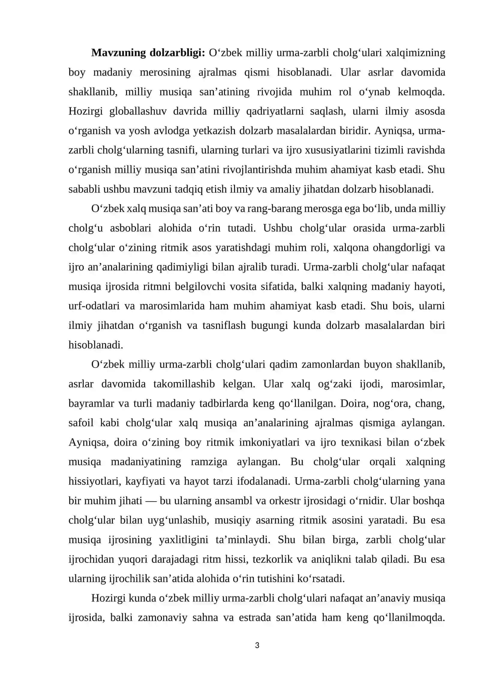O‘zbek milliy urma-zarbli cholg‘ulari tasnifi 3