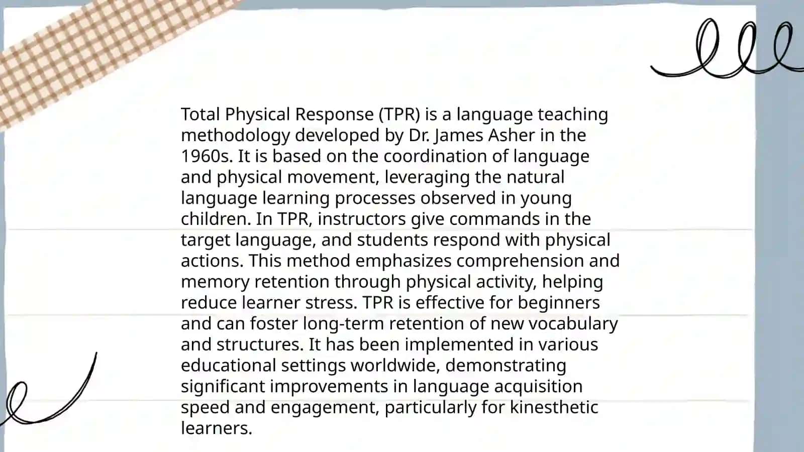 Total Physical Response Methodology 3