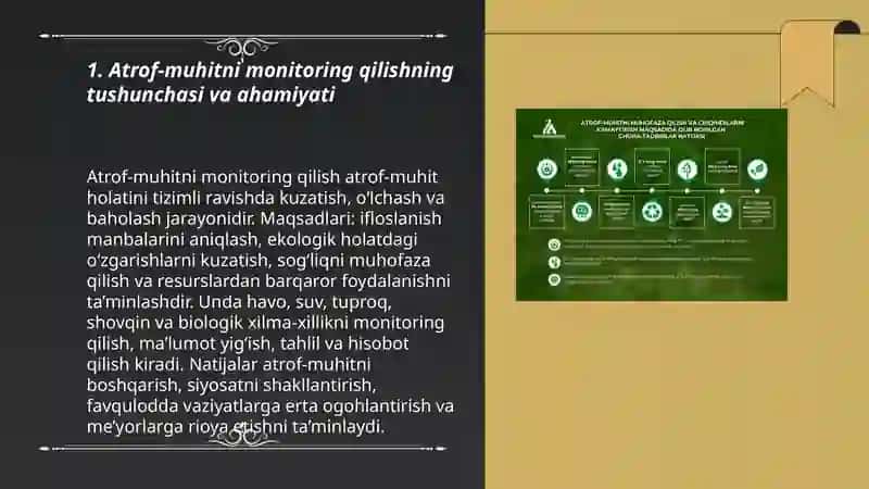 Atrof-muhitni monitoring qilish 3