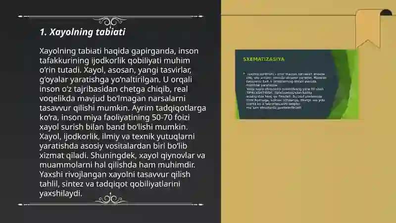 Xayol haqida tushuncha 3