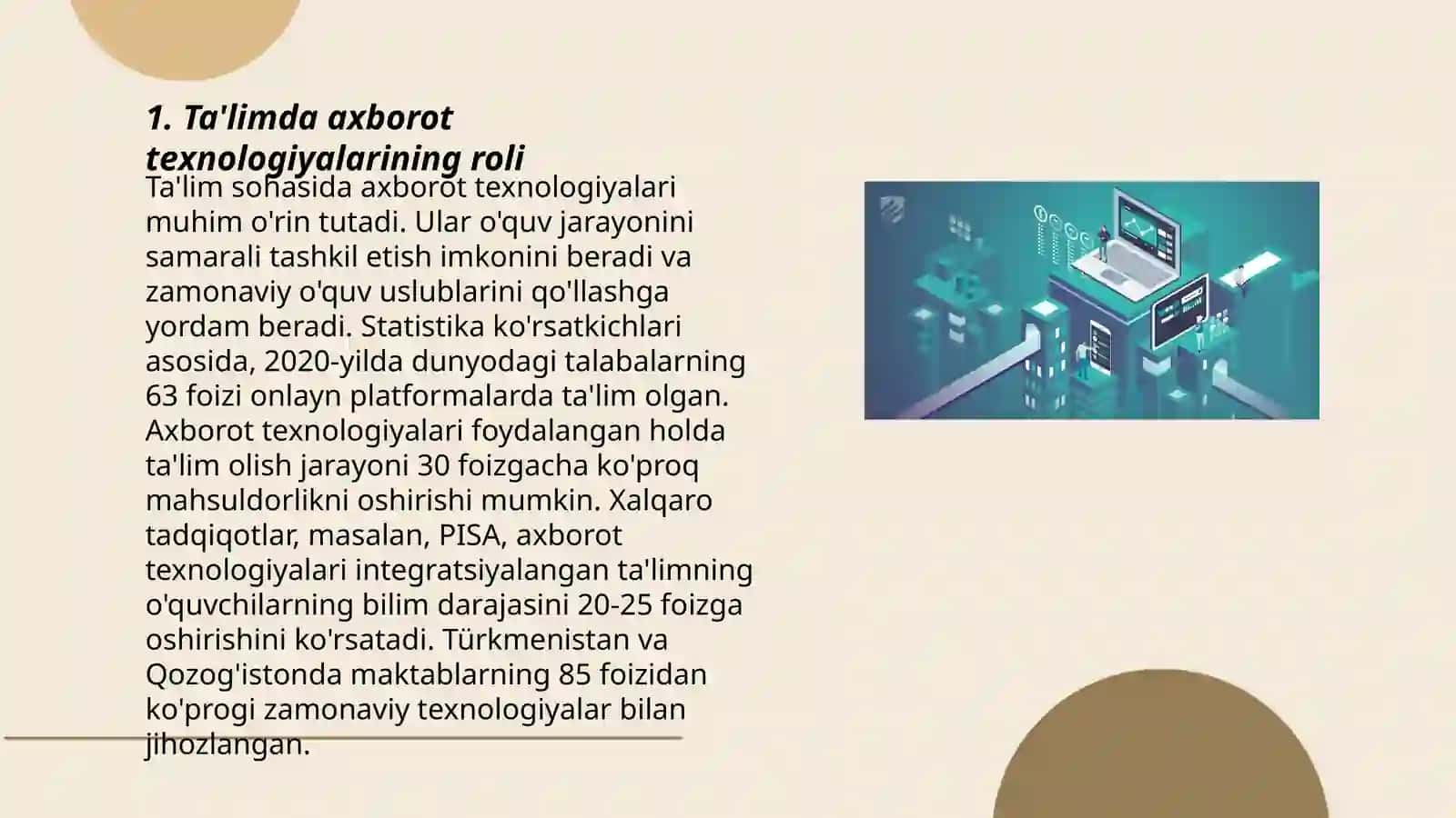 Ta'lim tizimida Axborot - kommunikatsion texnologiyalardan foydalanish 3