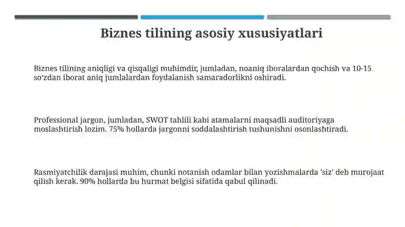 Ish yuritish tili va uslubi 3