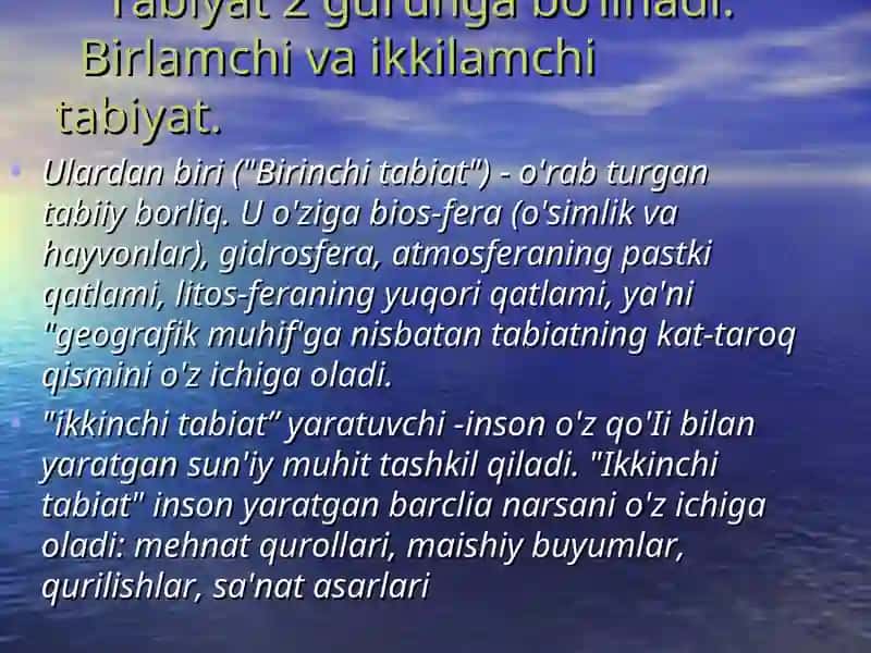 Tabiat falsafasi 3
