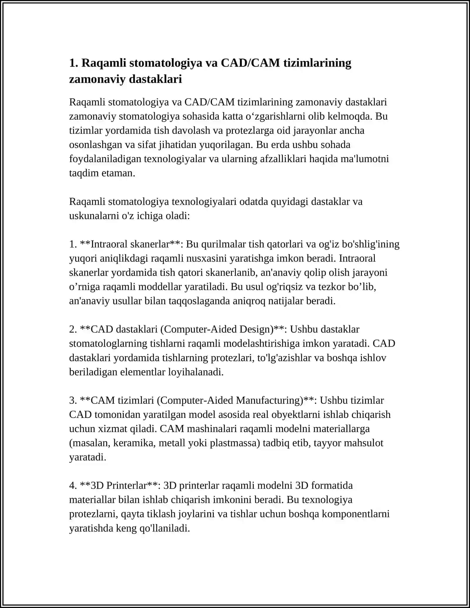 STOMATOLOGIYADA ZAMONAVIY DASTAKLAR 3