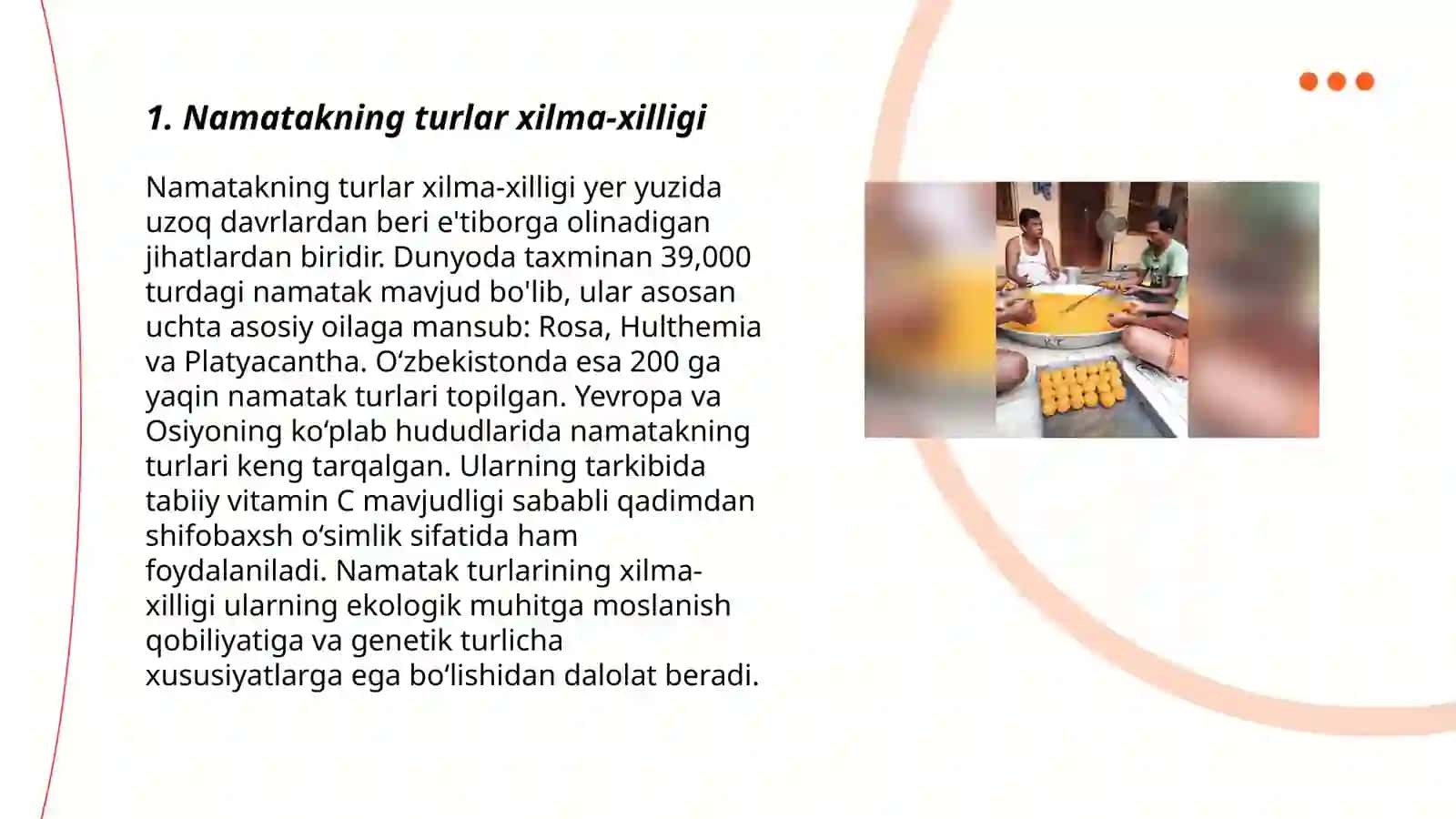Namatakning bioekalogiyasi tarqalishi gulashi mevasi 3