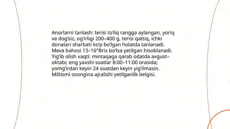 Anorni uy sharoitida sharbatga qayta ishlash va saqlash 3