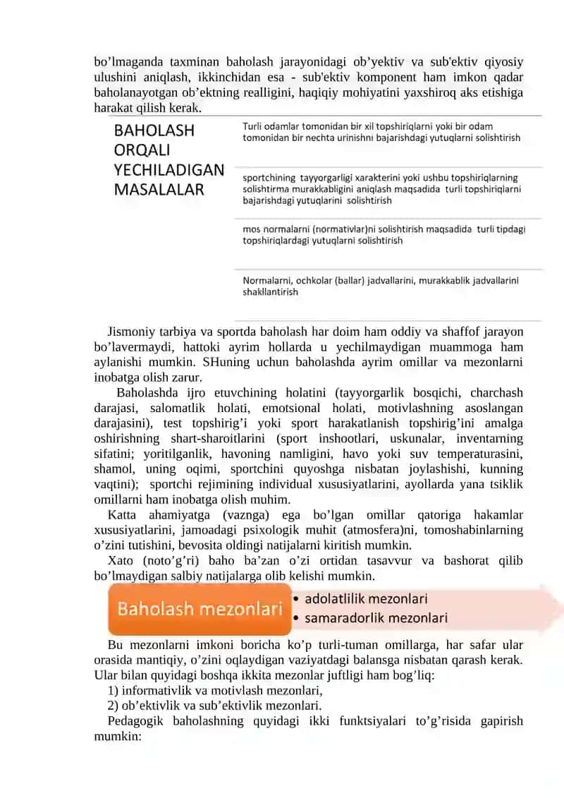 MA’RUZA. SPORTDA PEDAGOGIK BAHOLASH 3