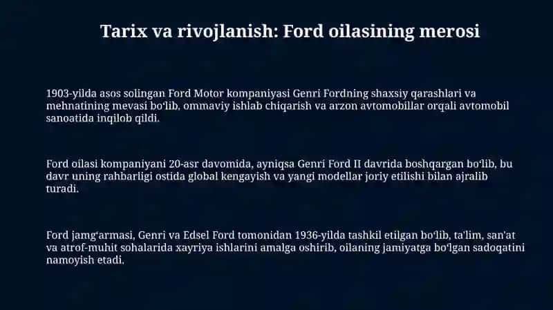 Ford Motor kompaniyasi 3
