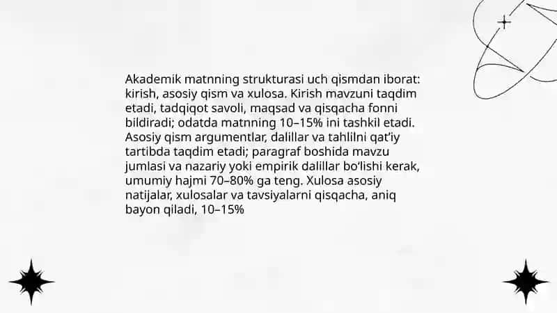 Yozma akademik matnlarni yaratish va koʻnikmalarni shakllantirish 3