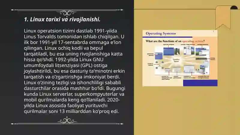 Linux operatsion tizimlarining rivojlanishi va ish prinsipi 3